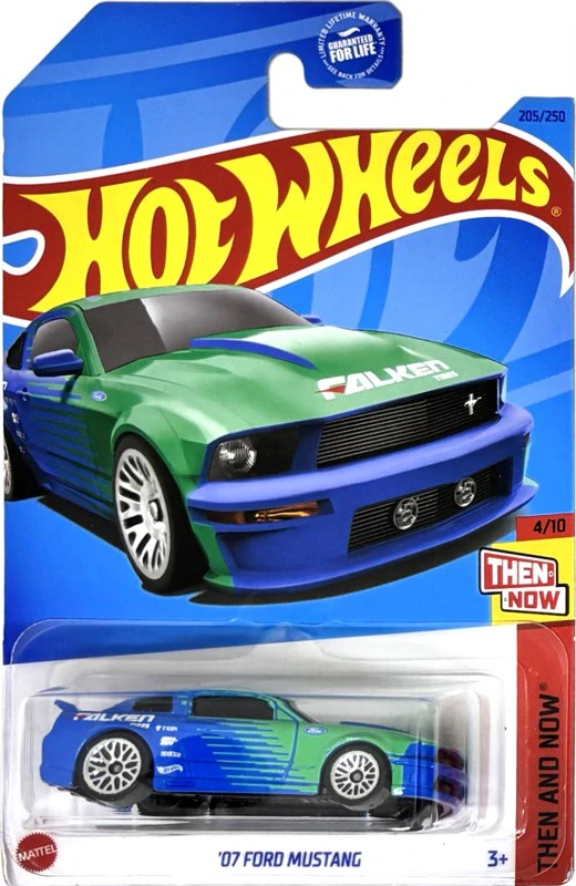 HOT WHEELS - '07 Ford Mustang Green-Blue (E5)
