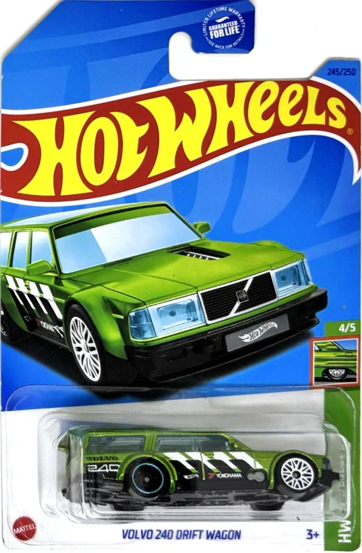 HOT WHEELS - Volvo 240 Drift Wagon Green (E6)