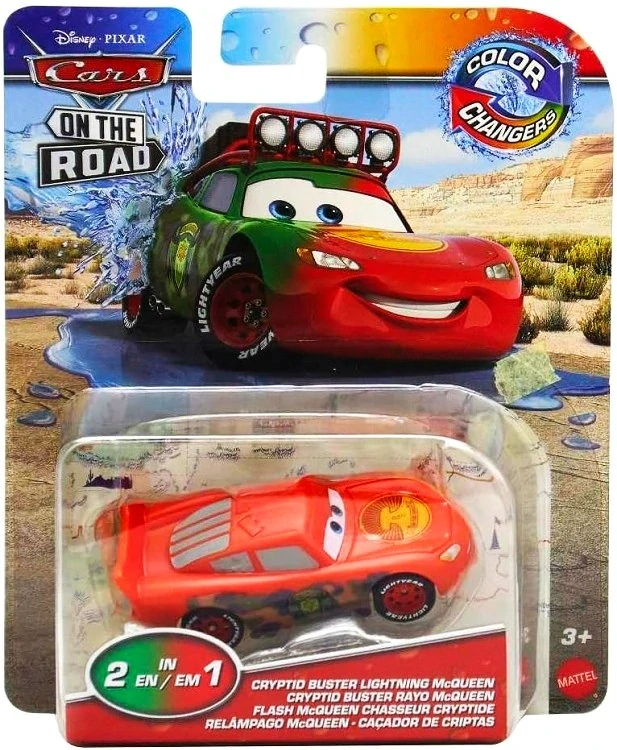 Cars (Auta) - Color Changers Cryptid Buster Lightning McQueen (Blesk) - červená-zelená