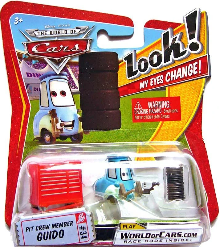 Cars (Auta) - Pit Crew Member Guido - Look My Eyes Change (mrkací) - The World Of Cars
