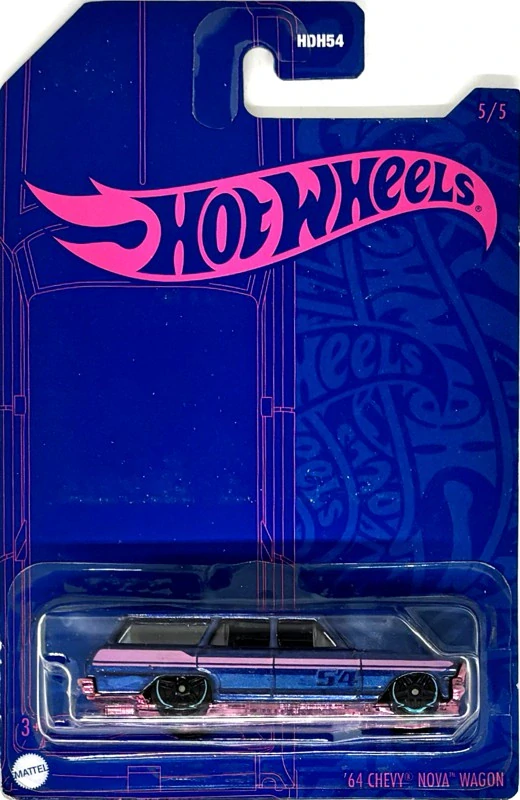 HOT WHEELS - '64 Chevy Nova Wagon DarkBlue (E7)