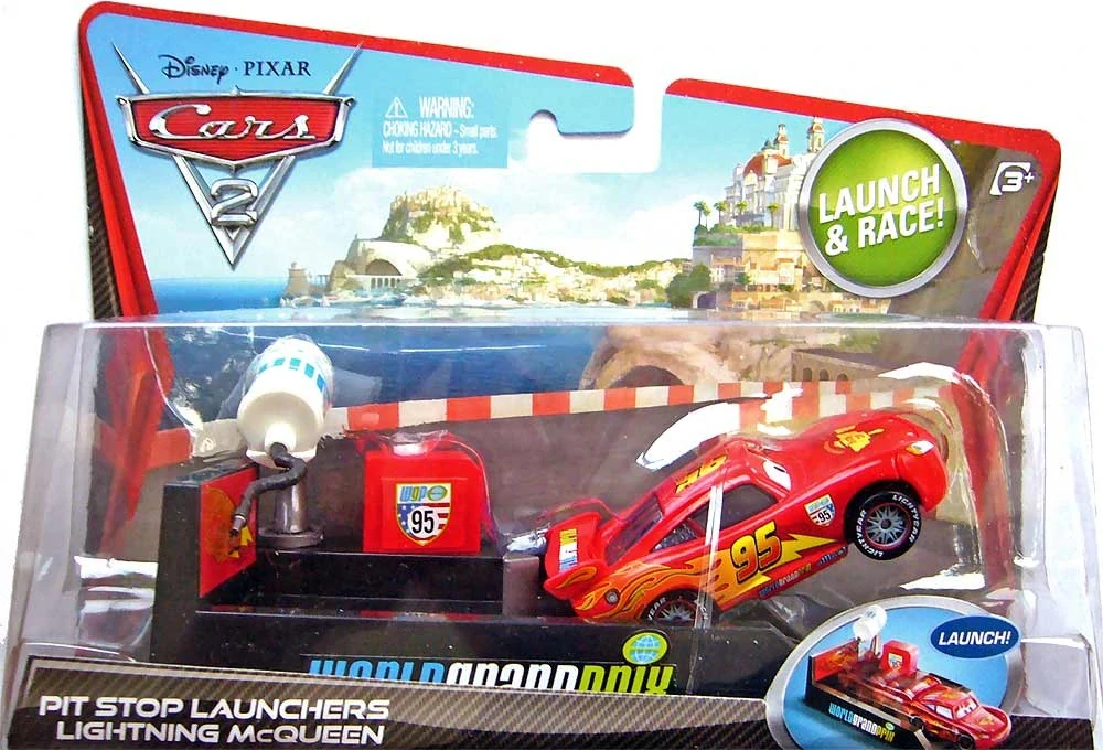 Cars 2 (Auta 2) - Pit Stop Launchers Lightning McQueen (Blesk)