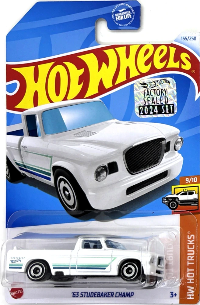 HOT WHEELS - '63 Studebaker Champ White (KA1)
