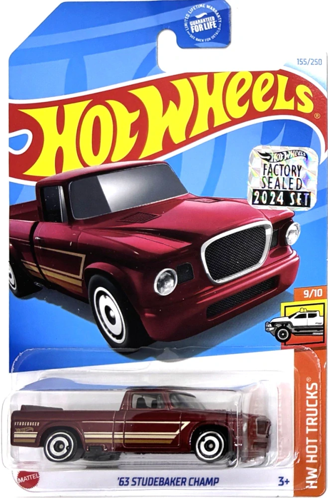 HOT WHEELS - '63 Studebaker Champ Burgundy (KA1)