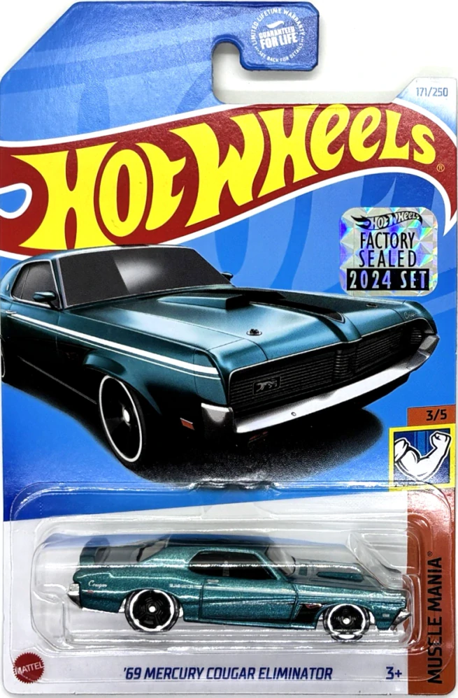 HOT WHEELS - '69 Mercury Cougar Eliminator Tourquoise (KA3)