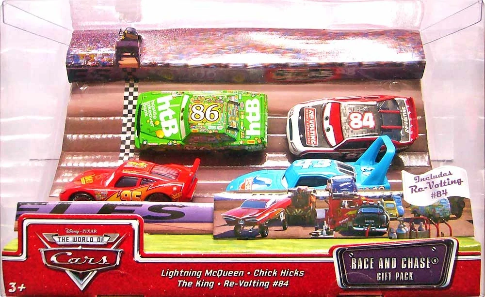 Cars (Auta) - RACE and CHASE - 4pack - The World of Cars