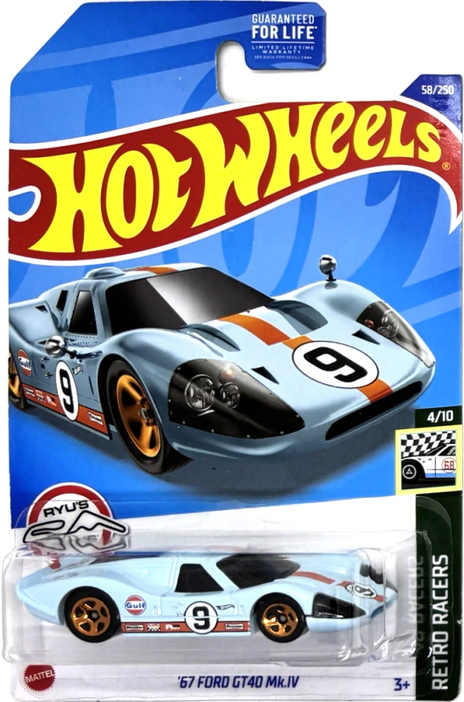 HOT WHEELS - '67 Ford GT40 Mk.IV LightBlue (F2)