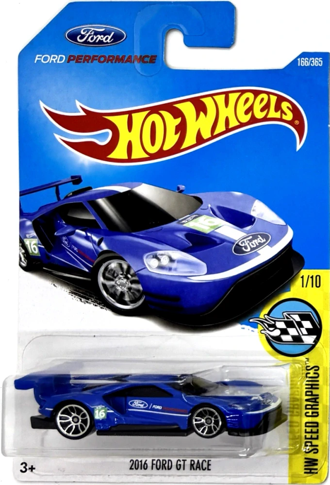 HOT WHEELS - 2016 Ford GT Race Blue (F2)