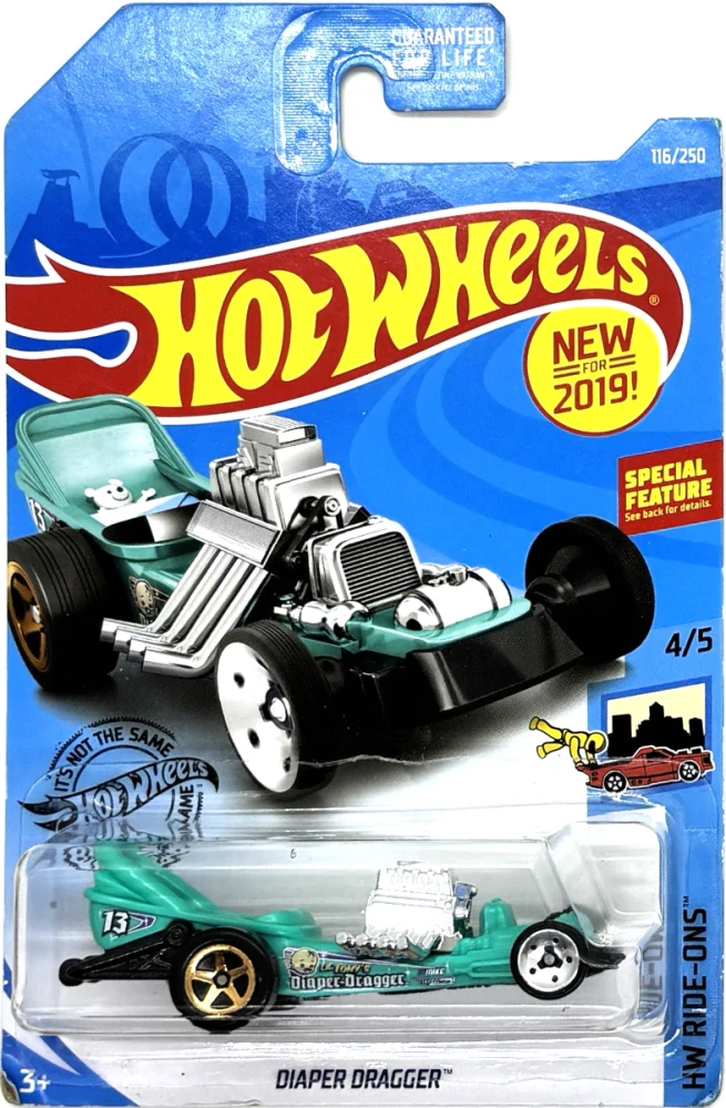 HOT WHEELS - Diaper Dragger Turquoise (F2)