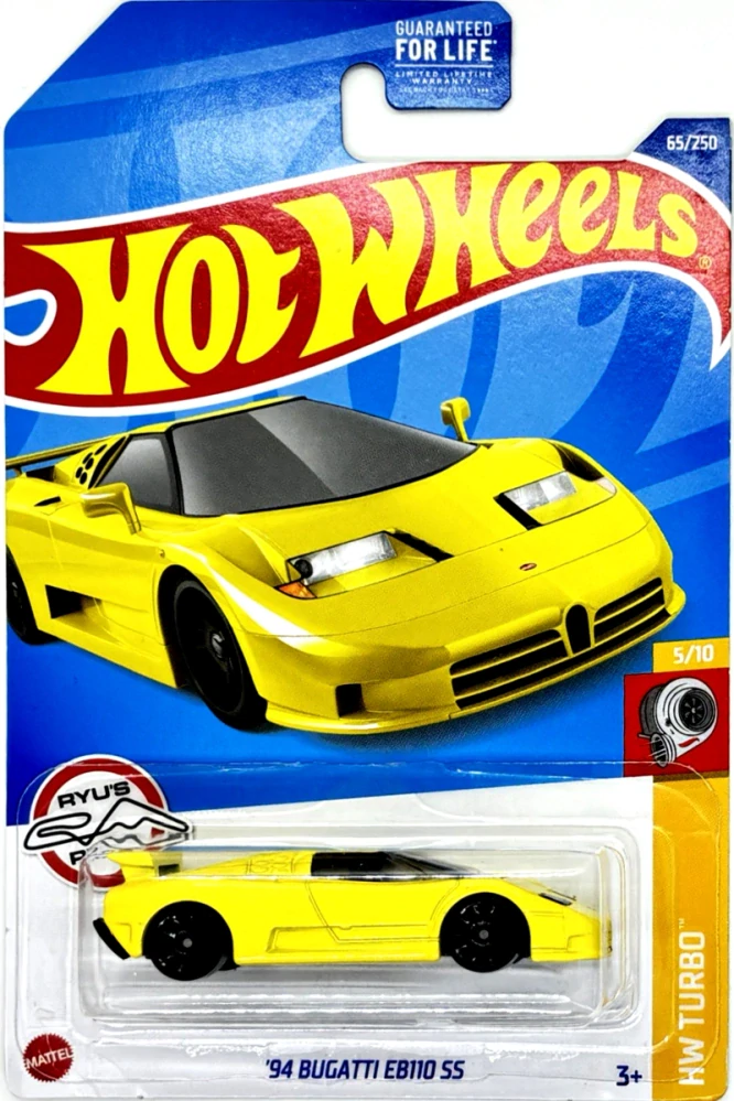 HOT WHEELS - '94 Bugatti EB110 SS Yellow (F3)