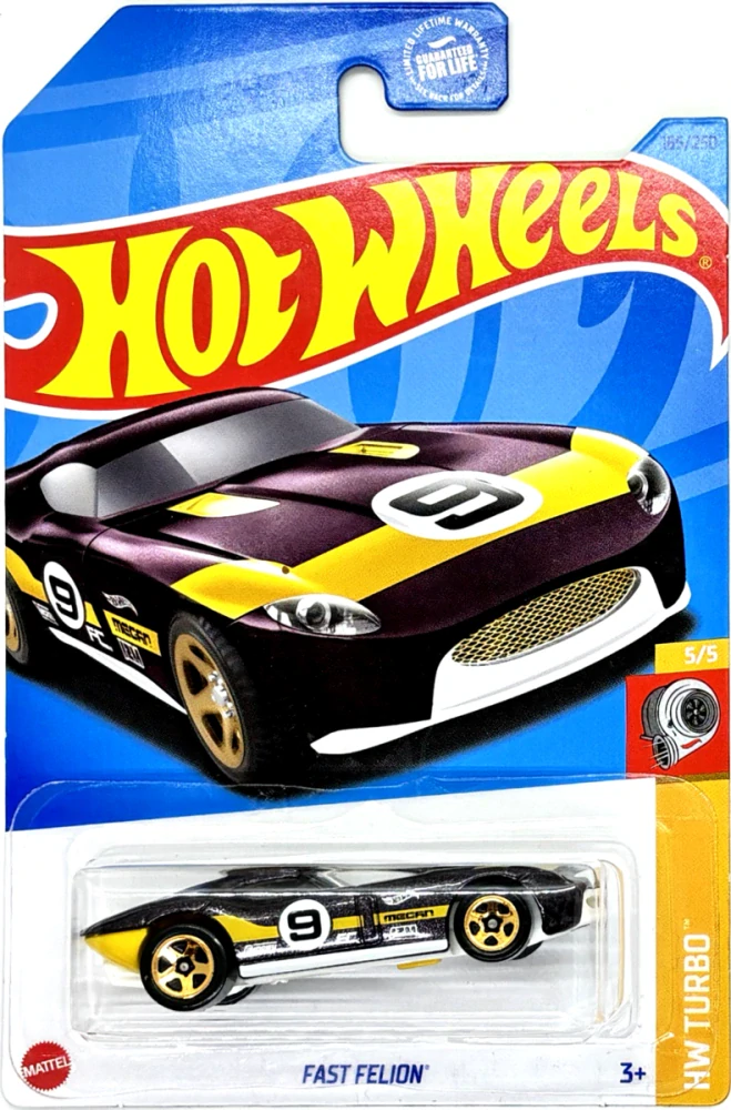 HOT WHEELS - Fast Felion Black-Yellow (F4)