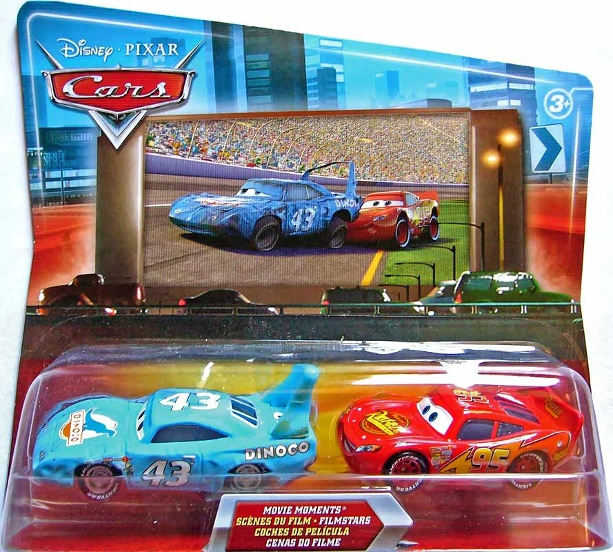 Cars (Auta) - Damaged King (zničený King) + Lightning McQueen (Blesk)