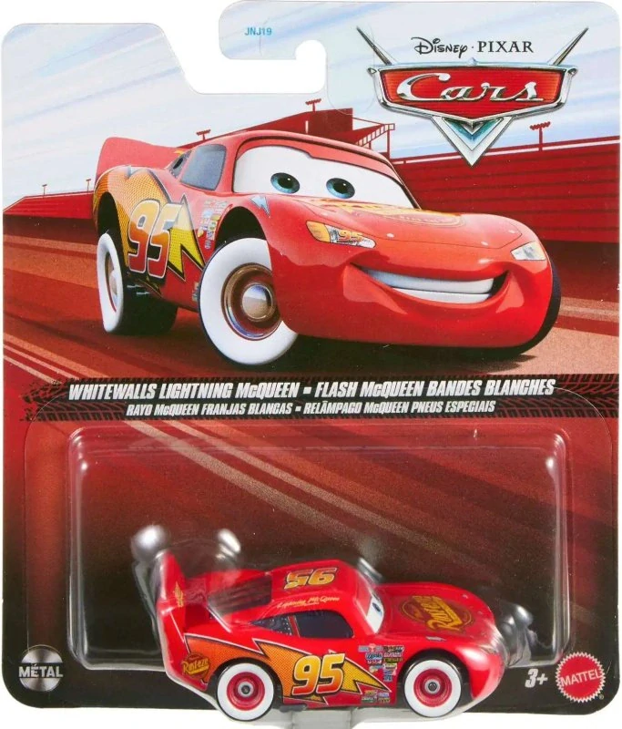 Cars (Auta) - Whitewalls Lightning McQueen (Blesk s bílými pneumatikami)