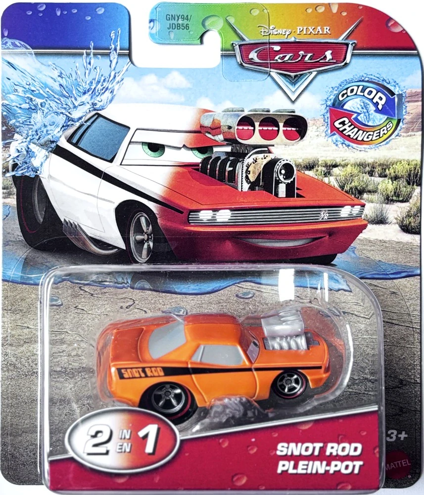 Cars (Auta) - Color Changers Snot Rod - bílá-oranžová