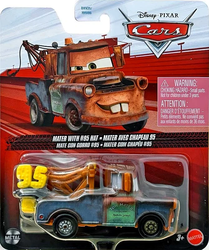 Cars (Auta) - Mater with #95 hat (Burák s čepicí s číslem 95)