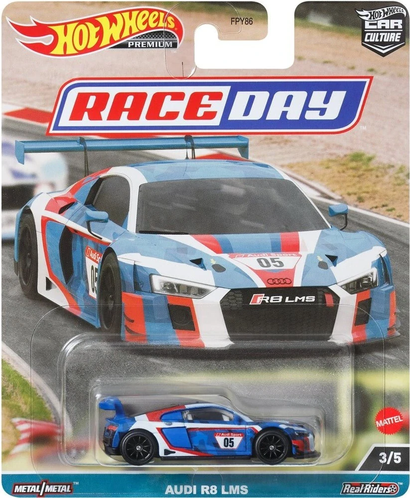 Hot Wheels Premium - Audi R8 LMS Blue (D)