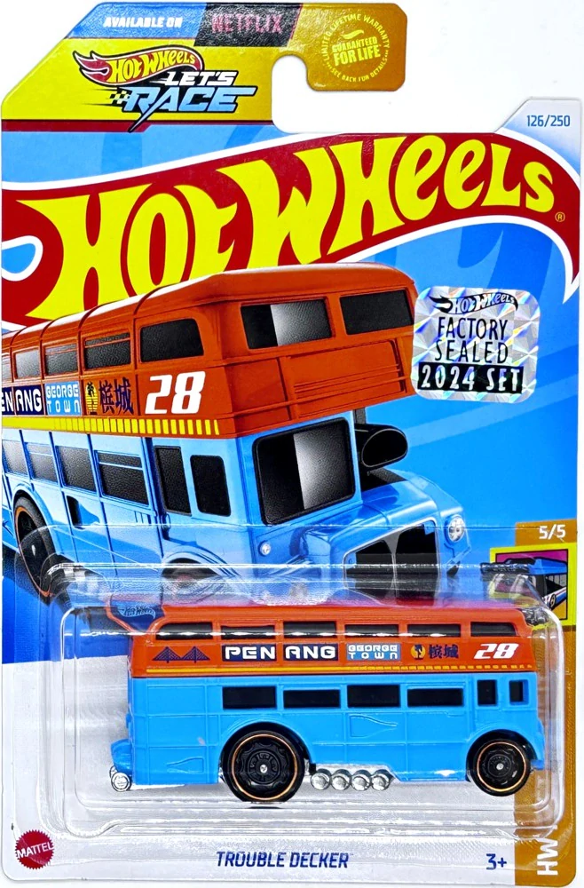 HOT WHEELS - Trouble Decker Blue-Orange (KB3)