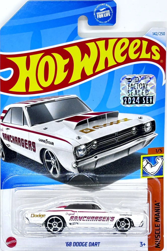 HOT WHEELS - '68 Dodge Dart White (KB5)