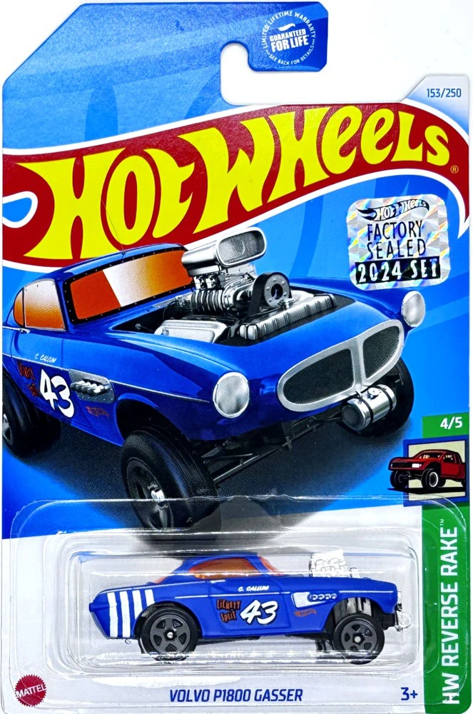 HOT WHEELS - Volvo P1800 Gasser Blue (KB6)