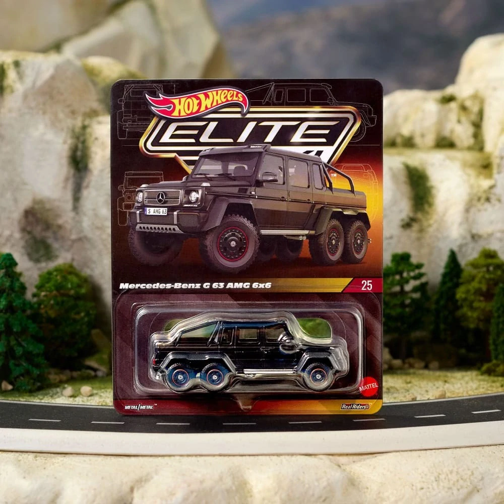 Hot Wheels - Elite 64 Mercedes-Benz G 63 AMG 6x6 - Black JCP45