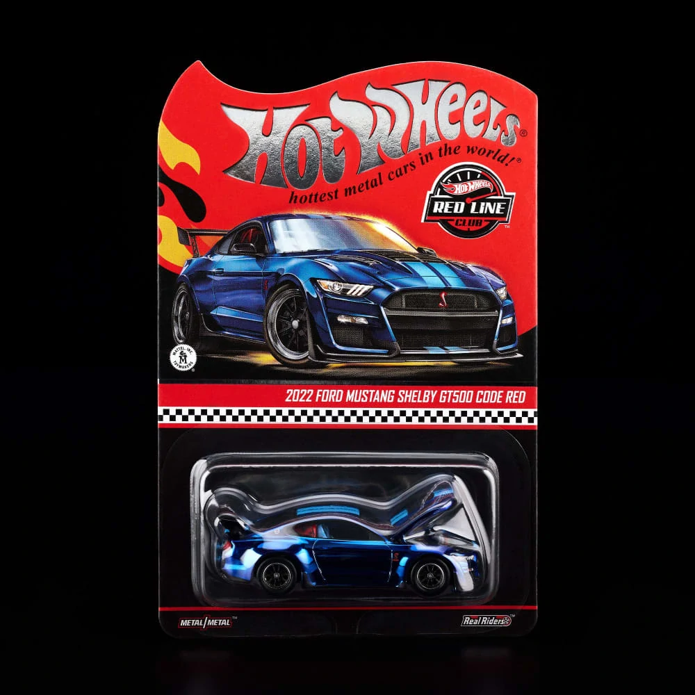 Hot Wheels - Hot Wheels RLC 2022 Ford Mustang Shelby GT500 Code Red - Blue JJY59