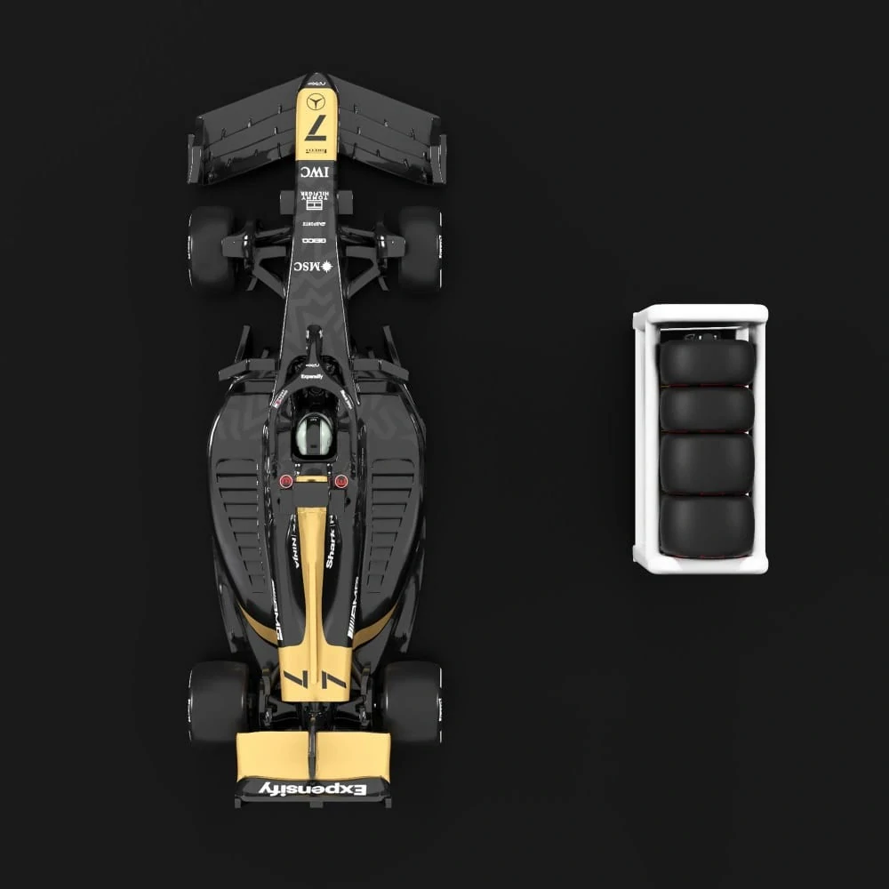 Hot Wheels - F1 The Movie Vehicle - Black-Gold JMT03