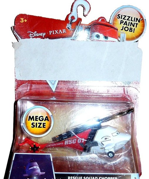 Cars Toon (Auta - Burákovy povídačky) - Rescue Squad Chopper - poškozený obal