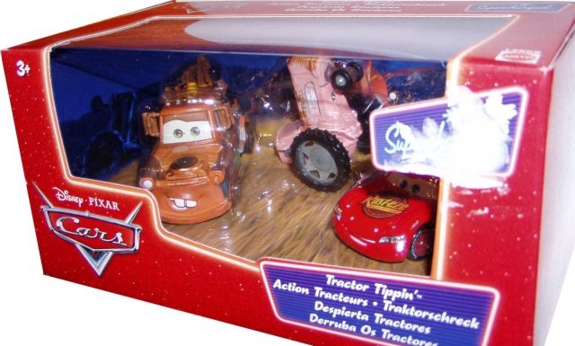 Cars - McQueen, Burák, Traktor - sada 3 autíček