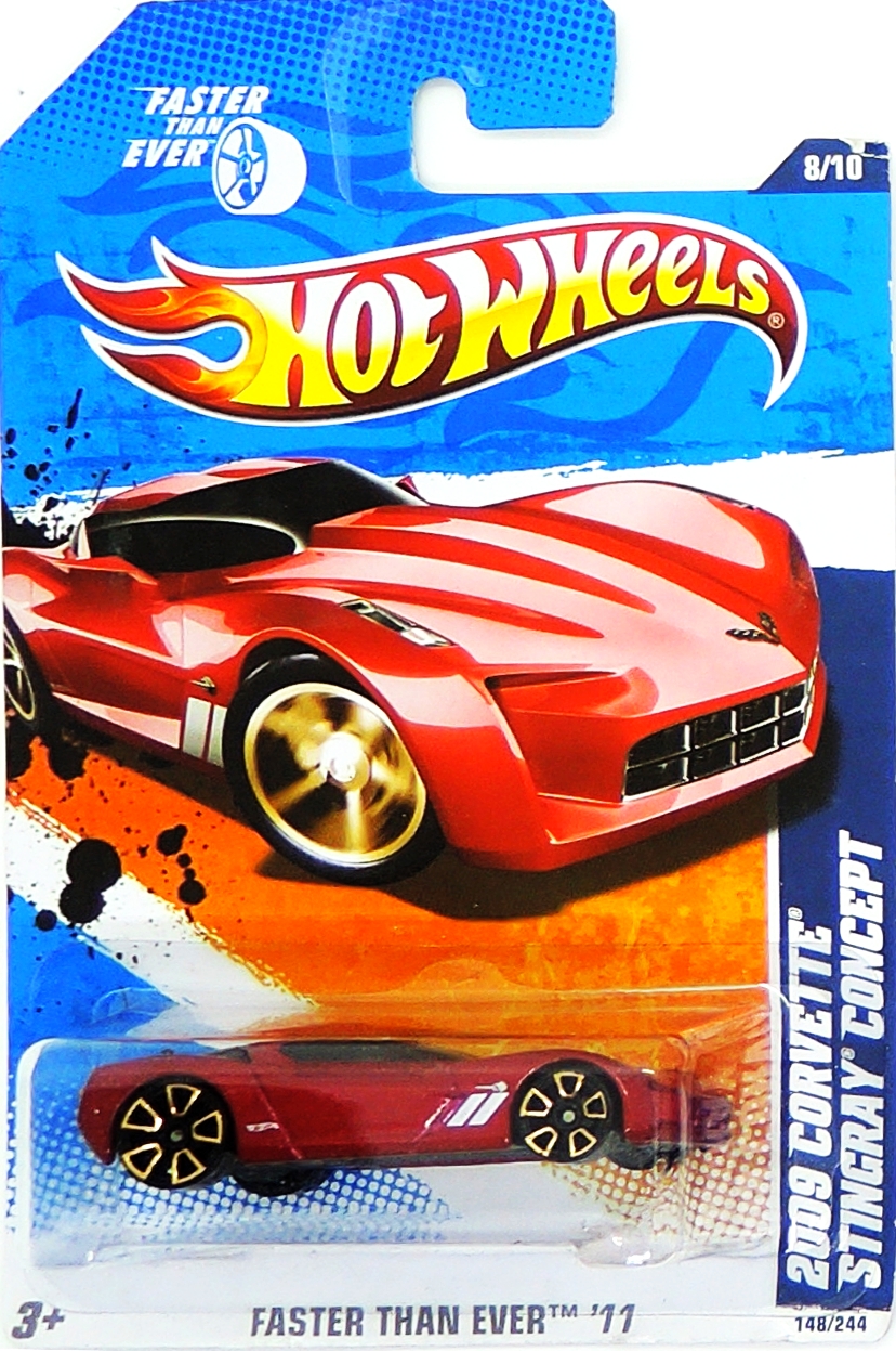 Hot Wheels - 2009 Corvette Stingray Concept (red)