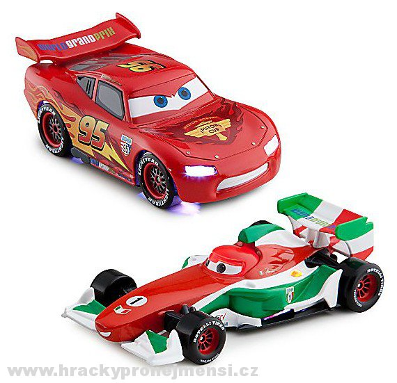 Cars 2 (Auta 2) - Francesco Bernoulli + Lightning McQueen - Lights Up - poškozený obal