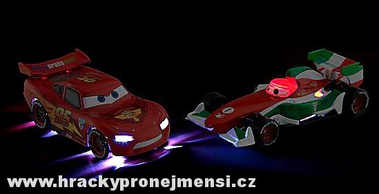 Cars 2 (Auta 2) - Francesco Bernoulli + Lightning McQueen - Lights Up - poškozený obal