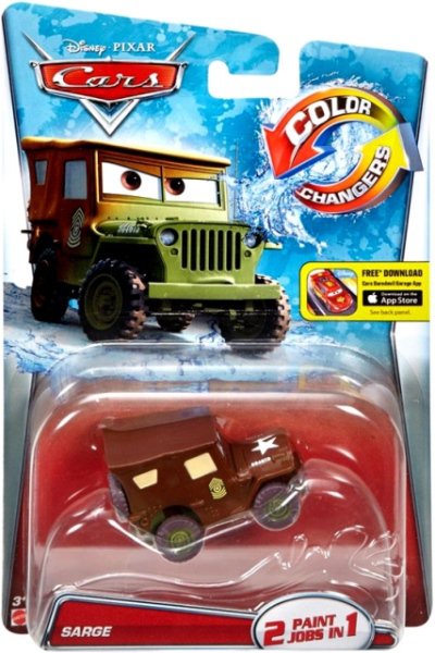 Cars 2 (Auta 2) - Color Changers Sarge (Serža měnící barvu)