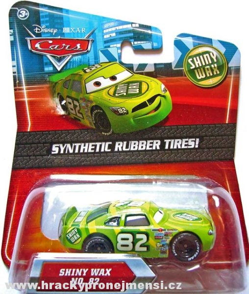 Cars (Auta) - Shiny Wax 82 Rubber Tires (gumová kolečka) - poškozený obal