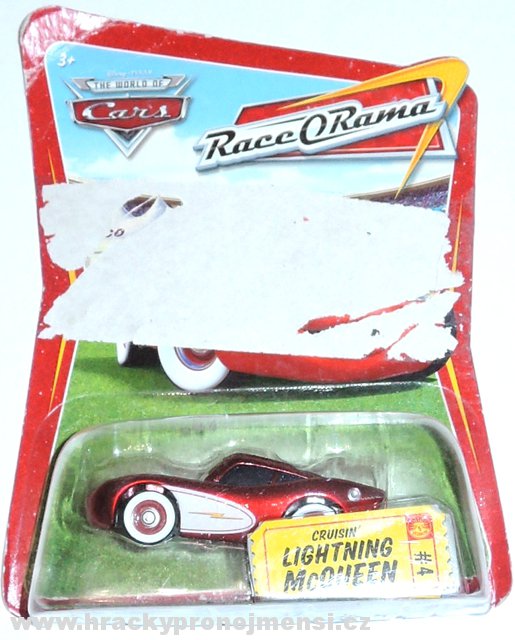 Cars (Auta) - Cruisin Lightning McQueen (Blesk McQueen) Race O Rama - poškozený obal