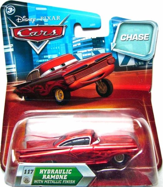 Cars (Auta) - Hydraulic Ramone with Metallic Finish CHASE - poškozený obal