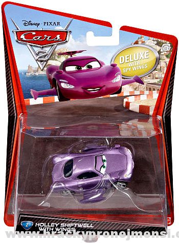Cars 2 Deluxe (Auta 2) - Holley Shiftwell with Wings (Holley Kvaltová s křídly) - výrazně poškozený obal