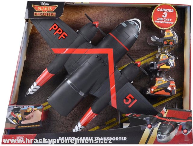 Planes 2: Fire & Rescue - Cabbie Transporter (Letadla 2: Hasiči a záchranáři) + 3x Jumper