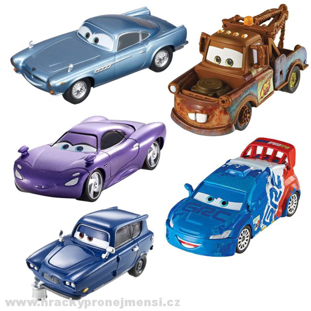 Cars 2 (Auta 2) 5pack Paris Espionage (Holley Shiftwell, Finn McMissile, Mater...)