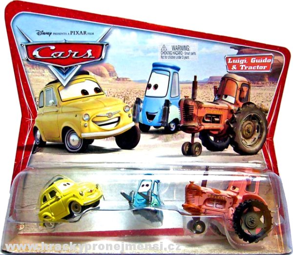 Cars (Auta) - Luigi + Guido + Tractor - Sběratelské - 1. Série