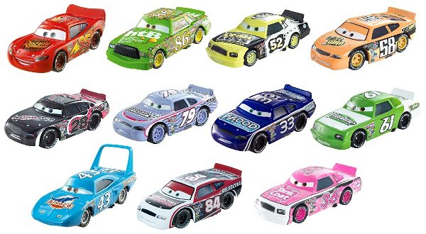 Cars (Auta) - 11pack DOT-COM - King, Chick Hicks, Lightning McQueen...