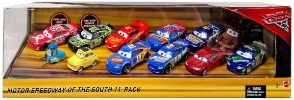 Cars 3 (Auta 3) - 11pack Motor Speedway of the South - poškozený obal