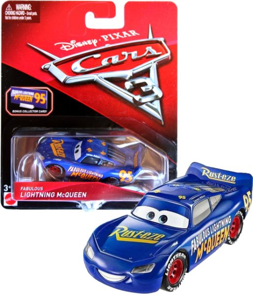 Cars 3 (Auta 3) - Fabulous Lightning McQueen + Sběratelská karta na stojánku