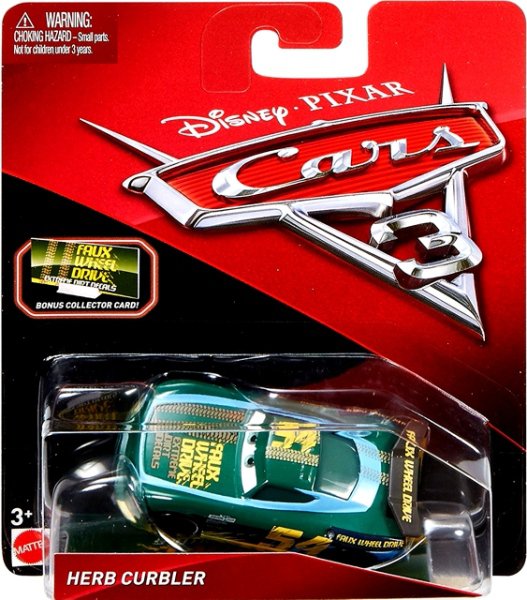 Cars 3 (Auta 3) - Herb Curbler Nr. 54 + Sběratelská karta na stojánku