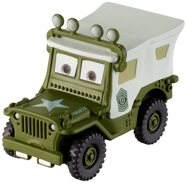 Cars (Auta) - Sarge with Roof Lights (zimní Serža se střešními světly)