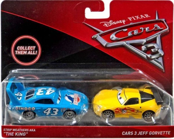 Cars 3 (Auta 3) - Strip Weathers aka the King + Jeff Gorvette - POUZE 1 kus SKLADEM