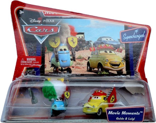 Cars (Auta) - Luigi + Guido Ferrari Fans - ROZBALENÉ + POŠKOZENÉ