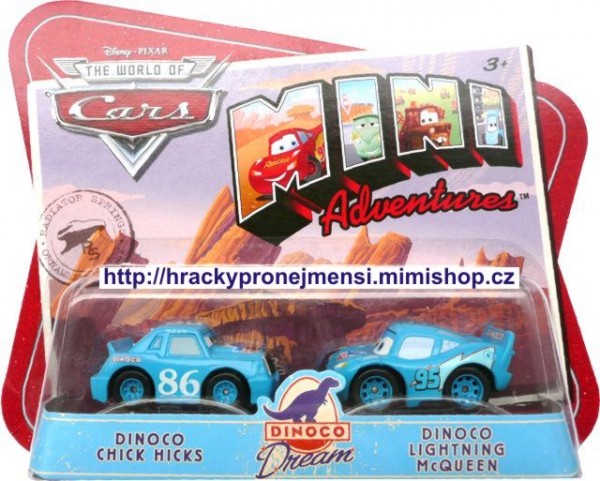 Cars Mini Adventures - Dinoco CHICK HICKS & LIGHTNING McQUEEN