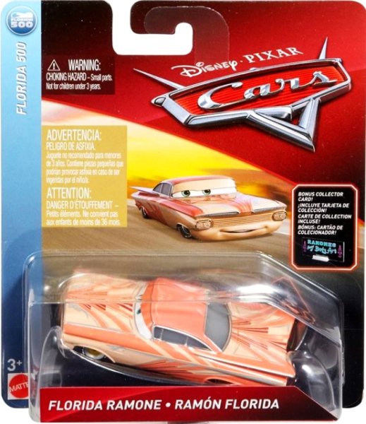 Cars 3 (Auta 3) - Florida Ramone + Sběratelská karta na stojánku
