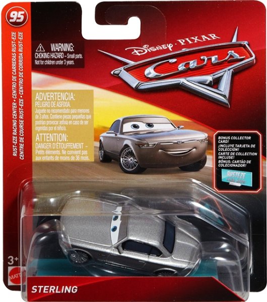 Cars 3 (Auta 3) - Sterling + Sběratelská karta na stojánku - přelepený obal