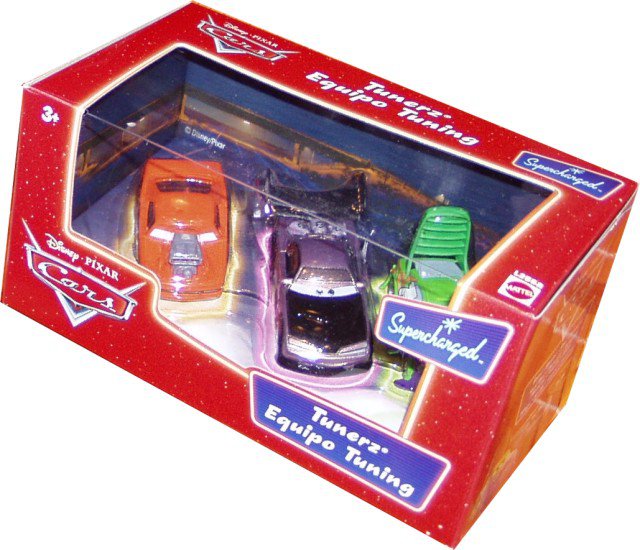 Cars (Auta) - 3pack Tunerz - Snot Rod + Boost + Wingo - Supercharged